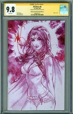 DIVINICA #6 CGC 9.8 SS SIGNED ERIC EBAS BASALDUA RED VARIANT EDITION LOW POP 1 picture