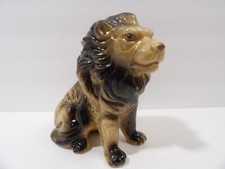 Old UCGC Porcelain Sitting Lion Figurine ~ King Of The Jungle ~ 3 1/2