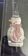 2009 Pandora Christmas Ornament Limited Edition Snowman With Box picture