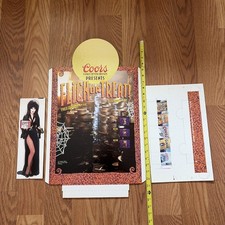 ELVIRA Coors Light Flick Or Treat Halloween Counter Display Standee Vintage New picture