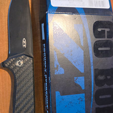 Zero Tolerance ZT 0804CF Carbon Fiber Frame Lock Drop Point Plain Edge picture