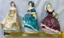 Coalport Ladies Bone China 3 Figures England Penelope, Breeze, Judith Ann picture