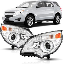 Projector Headlight Assembly Pair Compatible with 2010-2015 Chevy Equinox picture