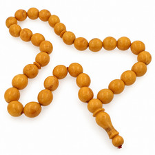 Vintage Natural Baltic Amber Tesbih 33 Beads 82.6 Grams picture