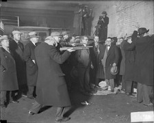 Men Holdings Shotguns And Other Men With Hands Raised Viewed In P - Old Photo picture