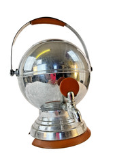 VIntage Manning Bowman Chrome + Bakelite Coffee Orb 1950s  Art Deco Percolator  picture