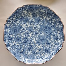 Gumps. Vintage Japanese Blue And White Floral Platter. San Francisco. Chintz. picture