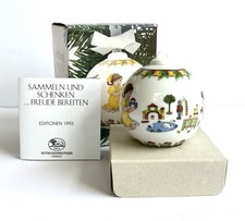 Hutschenreuther Germany Ornament - Christmas Ball 1993 - BUILDING BLOCKS picture
