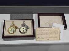 1998 Mickey & Minnie Through the Years Pocket Watch Set 70 Years Magic LE  picture