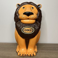 Vintage 1999 The Original Tiger Cookie Jar Talking Roaring Lion - NOT WORKING picture