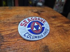 1920's Seagrave Fire Engine Truck Radiator Badge Emblem picture