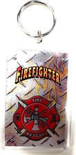 Fire Department 2x3 Acrylic Keychain w/1
