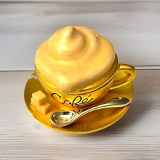 Vintage ESTEE LAUDER CAFE CUP WITH SPOON & SUGAR CUBES Solid Perfume Compact picture