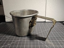 WW1 US Army Military M1910 Canteen Cup Early Engraved Named David P.A.H. picture