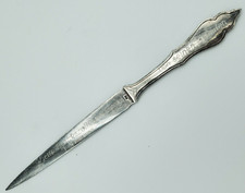 Authentic Antique German Silver Presentation Letter Opener  Engraved c.1920s–30s picture
