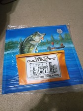 Vintage Levi Garrett 18”x18” 3D Fishing Sign Used Nice See Pics Rare picture