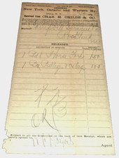 JULY 1894 NYO&W NEW YORK ONTARIO & WESTERN FREIGHT RECEIPT UTICA picture