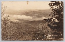 RPPC Lake Of The Clouds Mount Ascutney State Park VT C1930s Postcard AH22 picture