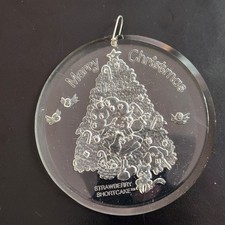 1982 Strawberry Shortcake Christmas Ornament RARE Clear Resin American Greetings picture
