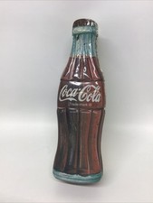 1996 Coca-Cola Bottle Shaped Tin Container 9 1/2” picture