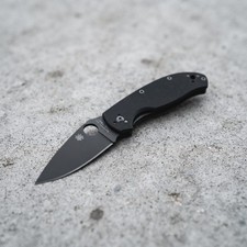 SPYDERCO Tenacious G-10 Plain Black-FREE SHIPPING picture