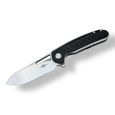 TwoSun TS380 Folding Knife Satin M390 Blade Titanium CF Handle Roman Polynkevych picture