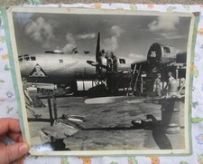 LARGE 8x10 1945 313th Bomb Wing TINIAN  B-29 SNUGGLEBUNNY  TYPE 1 ORG WWII picture