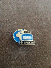 Pin's Rare vintage Blue Parker inkwell pin picture