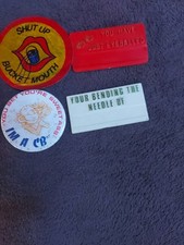 CB Radio You Have Just Eyeballed badges vintage 1980s Plus Other 🙂 picture