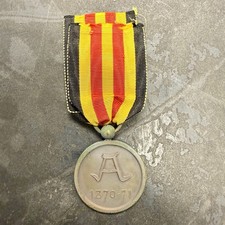 1870-1871 Belgian Franco German War Commorative Medal Bronze Original picture