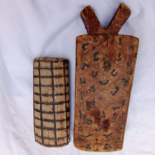 Antique wooden Torah Case Piece Ancient Moroccan Jewish Heritage picture