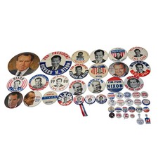 Vintage Richard Nixon Campaign Pinback Buttons Lot 1960s 1970s Political picture