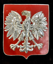 Original Metal Tin Sign Polish Eagle ca.1960–ca.38x45cm Good Condition picture