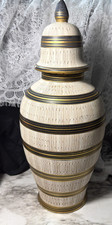 Beautiful VTG Large Ginger Jar/Urn/Vase w/Lid ~Italy~ 16