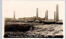 AMERICAN BRICK & TILE WORKS mason city ia c1910 postcard iowa real photo rppc picture