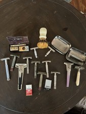Vintage Lot Of 14 Safety Razors 13 Gillette, 1 GEM Featherweight picture