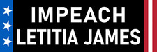 Impeach Letitia James Sticker Large 3x9 Anti New York Attorney General picture