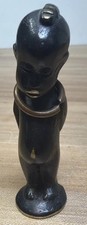VINTAGE K.HAGENHAUER WIENER WERKSTATTE AFRICAN CHILD BRONZE FIGURE 2.5