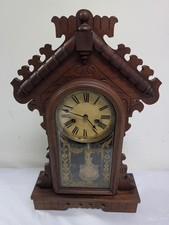 Antique 1880s E N Welch Gingerbread Mantel Clock picture