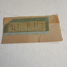 Helen Keller Original Signature Autograph - Historical Signed Name on Paper picture
