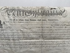 1810 Fredericksburg Pennsylvania Land Grant picture