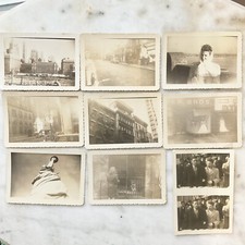 NY Street Views Battery Downtown Memorial Couple B&W Photograph Lot of 9 1940 picture