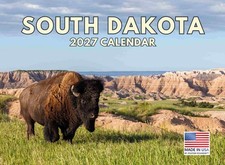 South Dakota Calendar 2027 Monthly Wall Calender 12 Month 12x18 picture