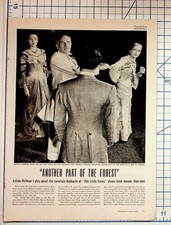 Lillian Hellman ANOTHER PART OF THE FOREST Play Review Magazine Page 1940s picture