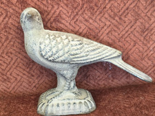 Antique Cast Iron Dove Bird Doorstop Finial Garden Pigeon Hubley 1900s HEAVY picture
