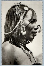 Ethiopia Postcard Ethiopian People Cunama c1950's Vintage RPPC Photo picture