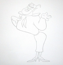 ALADDIN 1990s WALT DISNEY ORIGINAL PRODUCTION CONCEPT cel drag PUBLICITY DRAWING picture