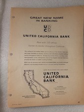 Vintage United California Bank advertisement from March 1961 picture