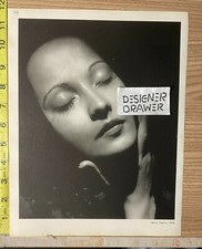 Merle Oberon 1936 Book Photograph: Head Shot Eyes Closed picture