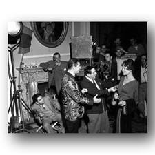 Don Ameche Ernst Lubitsch Gene Tierney Photo 8x10 Heaven Can Wait 1943 Film Set picture